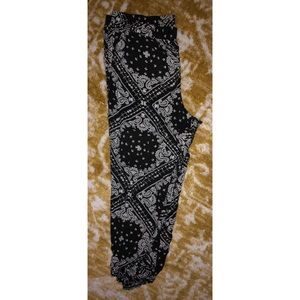 Forever21+ boho hippie elastic waist pants